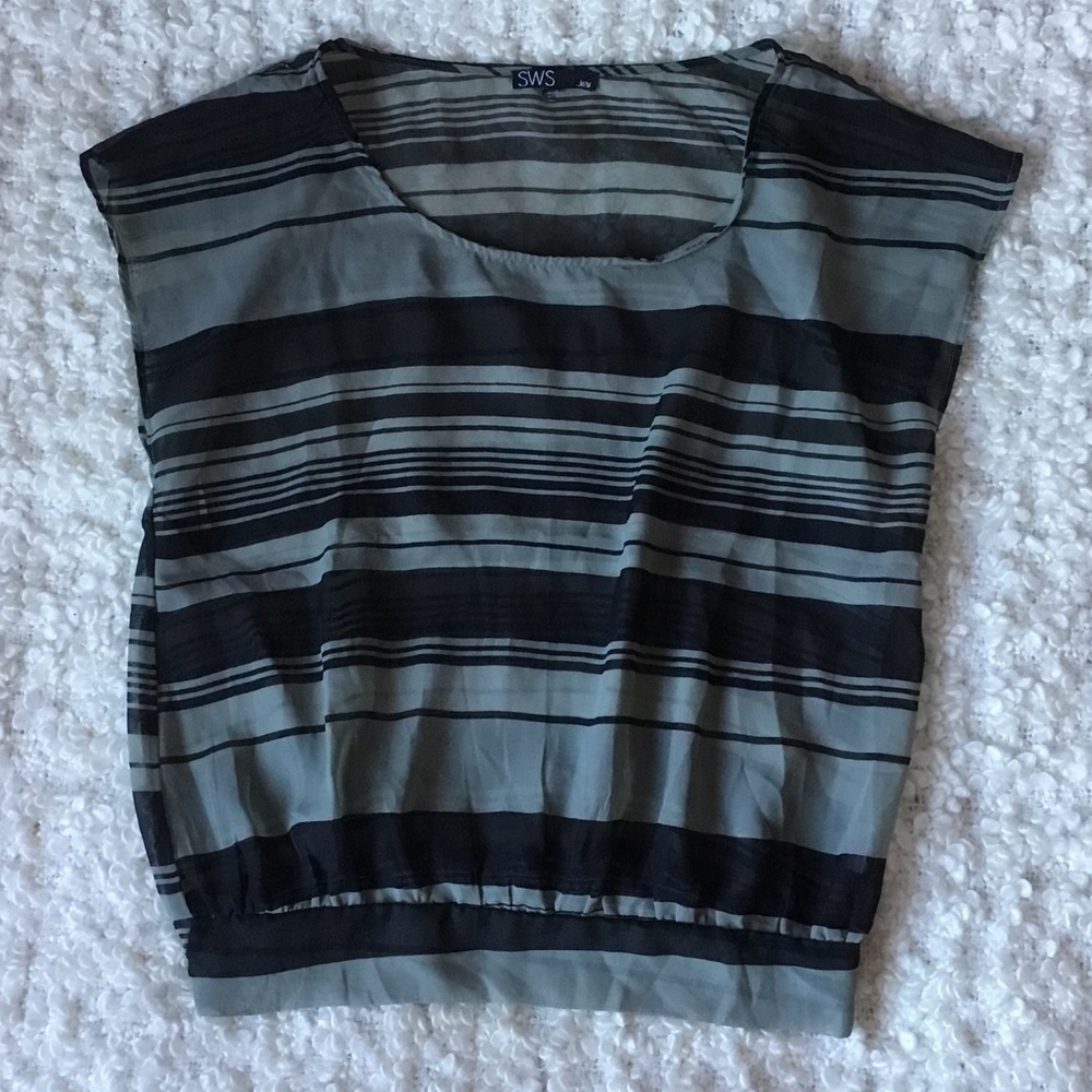 🆓 with purchase💥 SWS sheer striped blouse